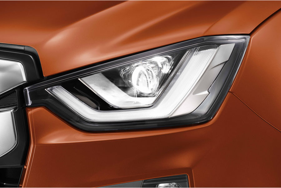 Isuzu D-Max, pickup, my20, bi-led strålkastare