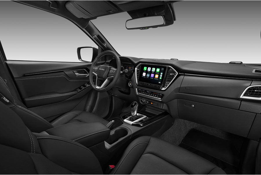 Isuxu D-Max, pickup, my20, double cab, interiör, instrumentbräda sida
